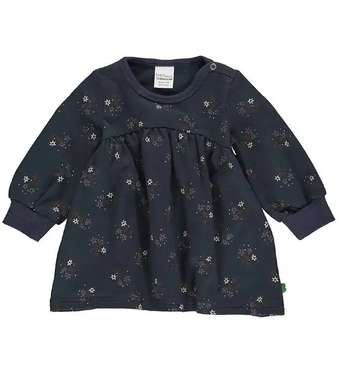 Freds World Sweatklänning - Star - Night Blue m. Tryck