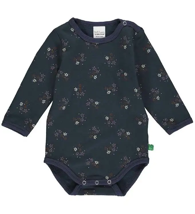 Freds World Body l/ä - Svett - Star - Natt Blue m. Tryck