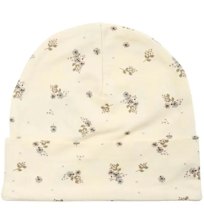 Petit by Sofie Schnoor Mössa - Antique White m. Blommor