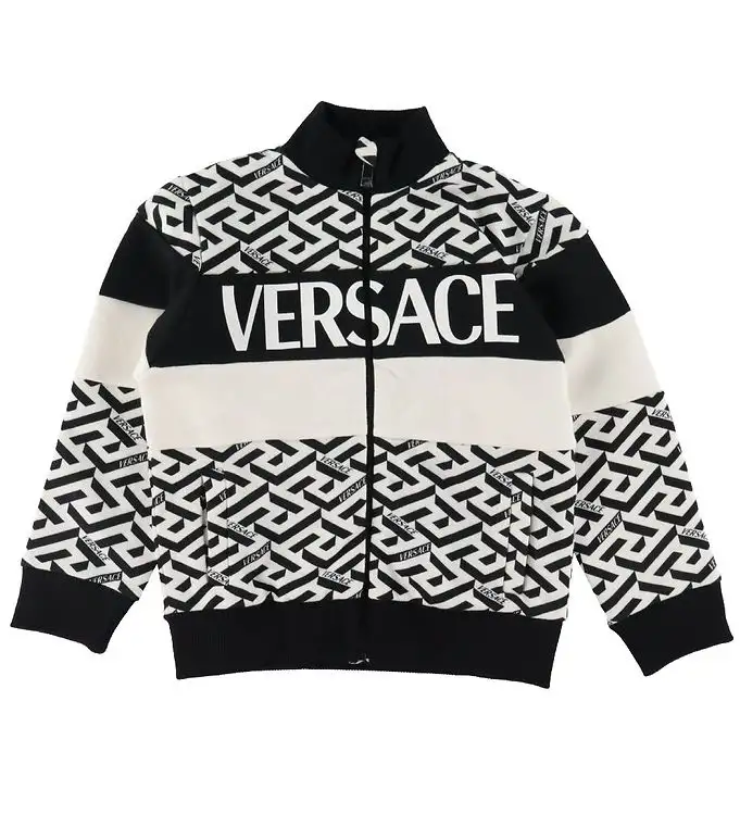 Versace Cardigan - Vit m. Svart