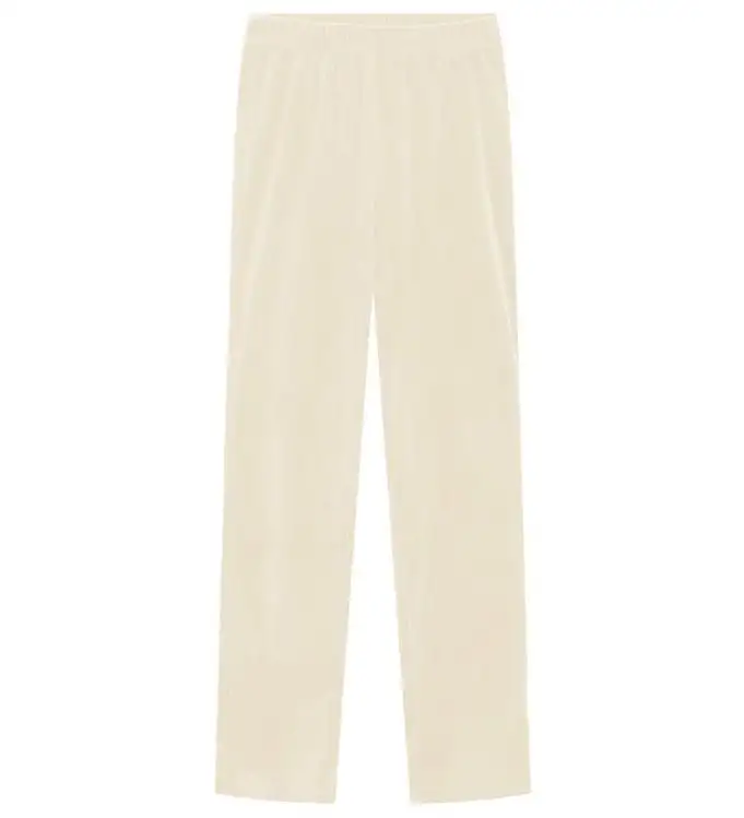 Grunt Byxor - White - Velour - Cream