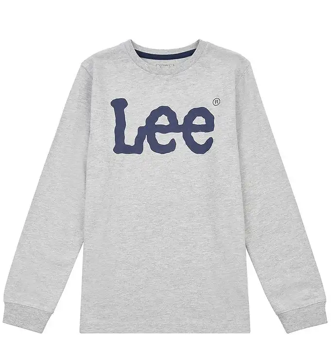 Lee Tröja - vinglig grafik - Vintage Grey Heather