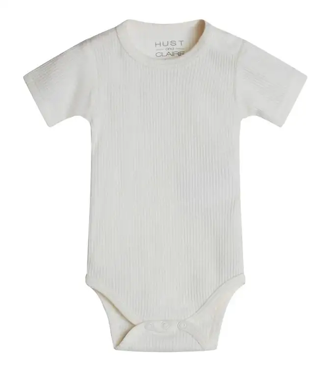 Hust and Claire Body k/ä - Bet - Rib - Ull - Off White