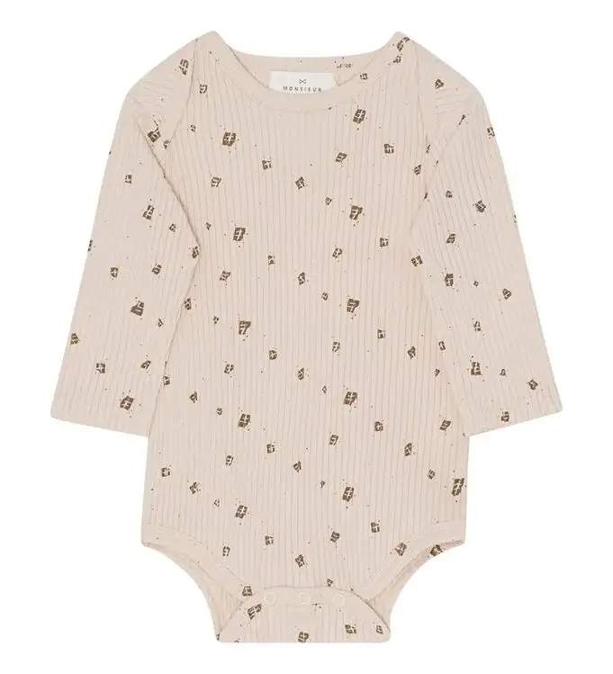 Monsieur Mini Body l/ä - Off White m. Choklad