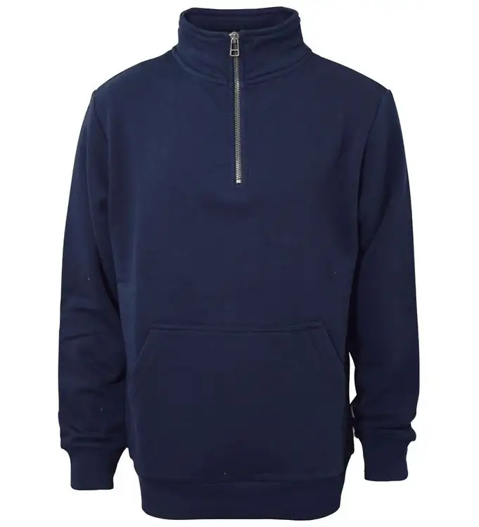 Hound Sweatshirt - Halv Zip - Marinblå