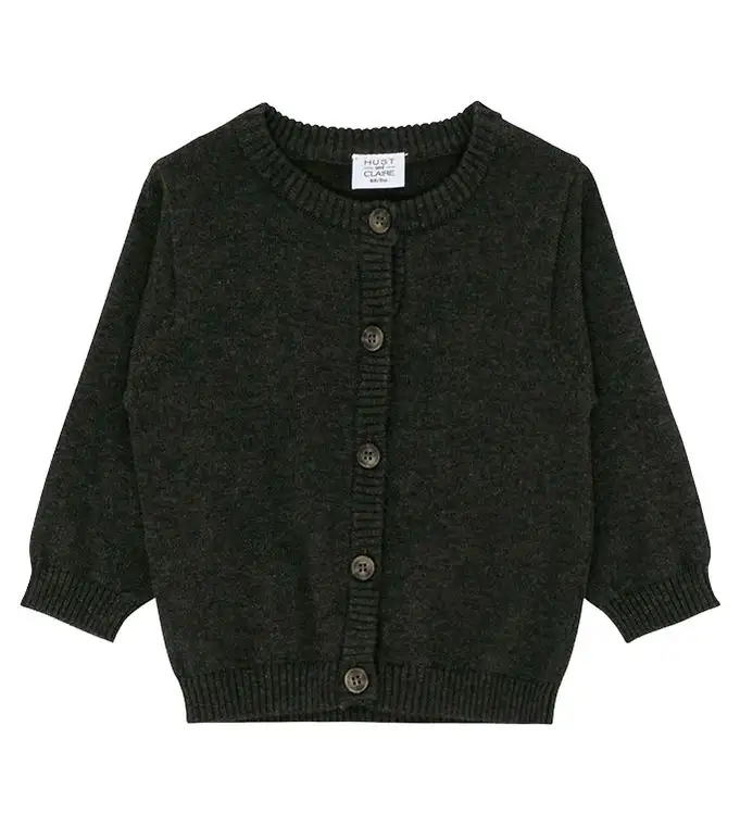 Hust and Claire Cardigan - Clyde - Stickad - Koksgrå Melerad