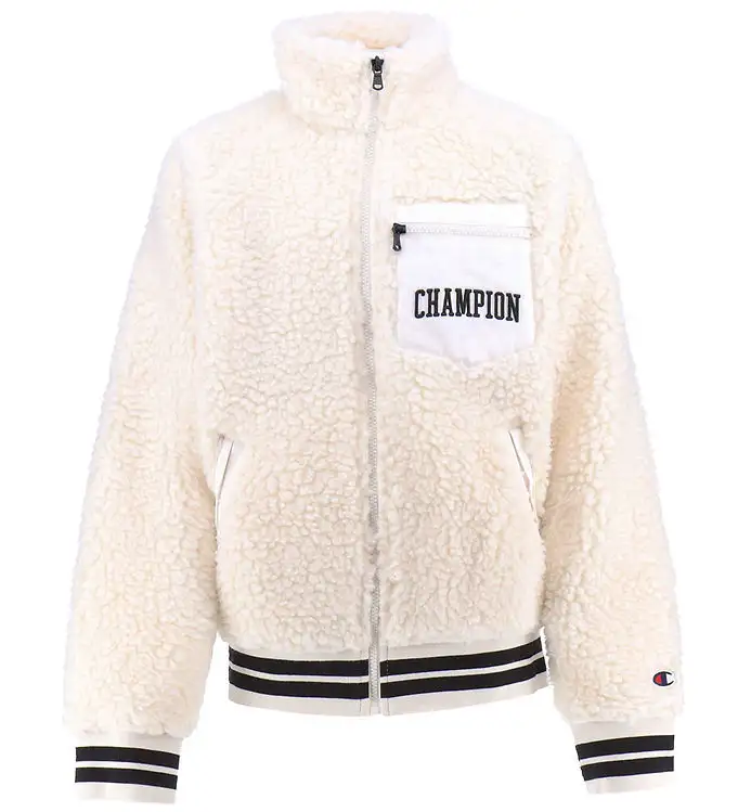 Champion Fashion Fleecejacka - Full Zip Topp - Vit