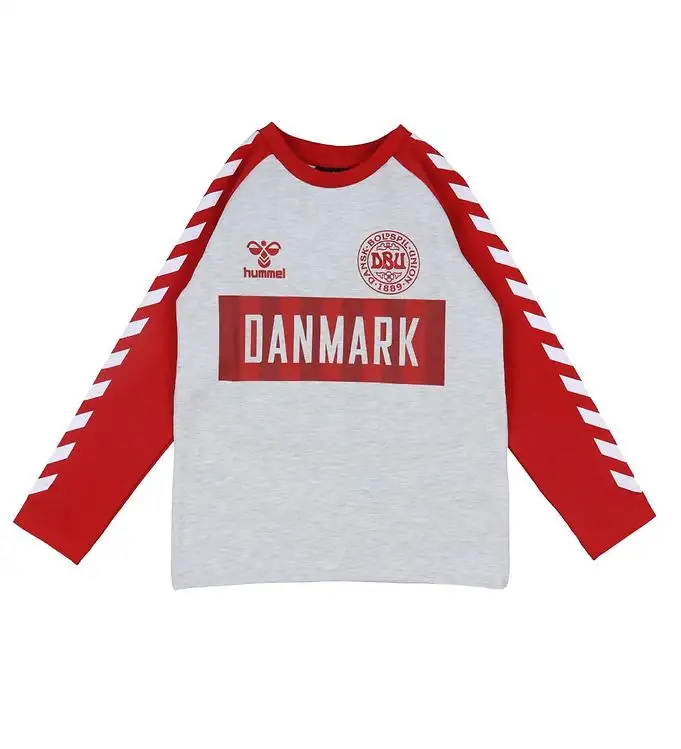 Hummel Tröja - DBU - Gråmelerad - Grå ljung/Röd
