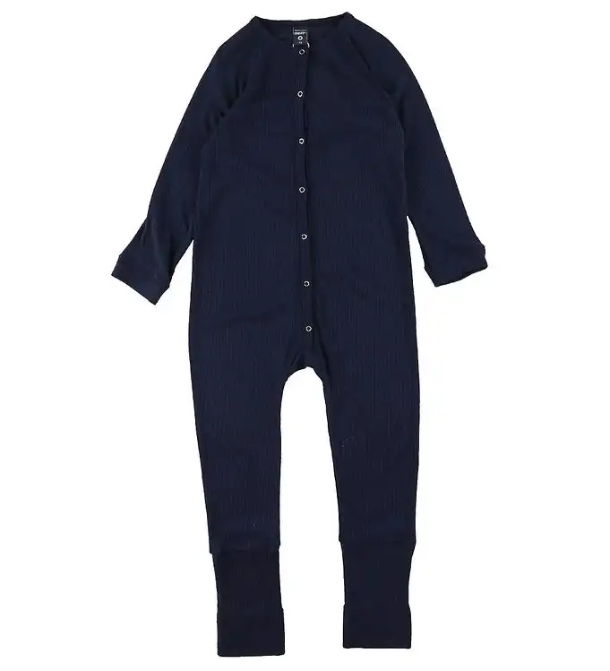 Smallstuff Ullpyjamasdräkt - Marinblå