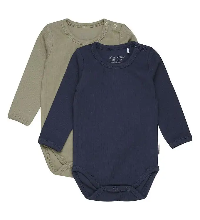 Minymo Body l/ä - 2-pack - Dark Marinblå