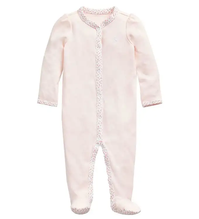 Polo Ralph Lauren Onesie - Rosa m. Blommor
