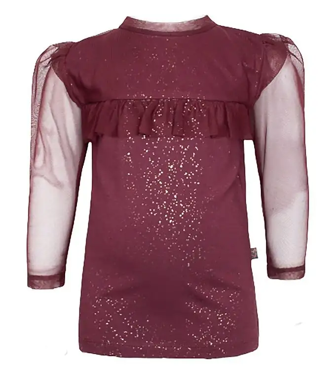 Little Wonders Tröja - Zoe - Burgundy Glitter