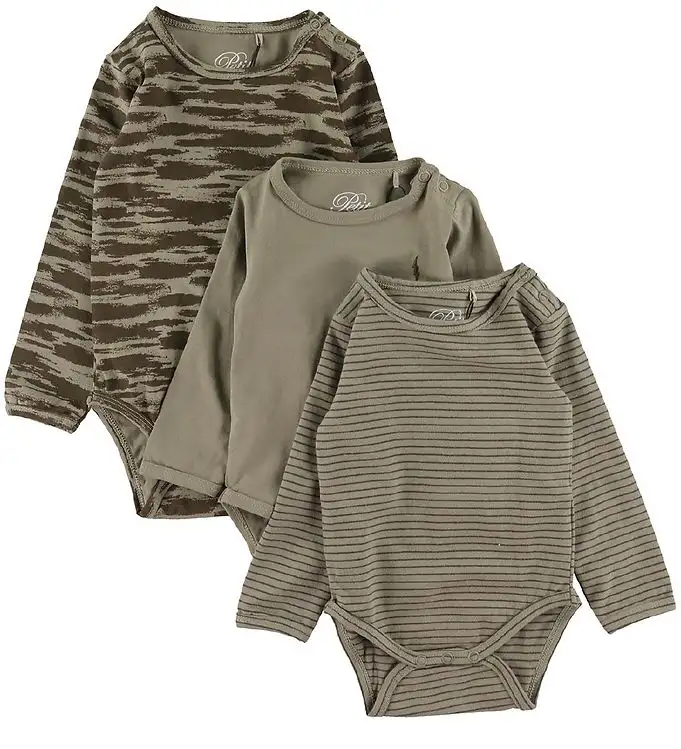 Sofie Schnoor Body l/ä - 3-pack - Dusty Green