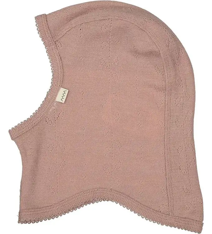 MarMar Balaklava - Ull - Pointelle - Enkel - Brända Rose