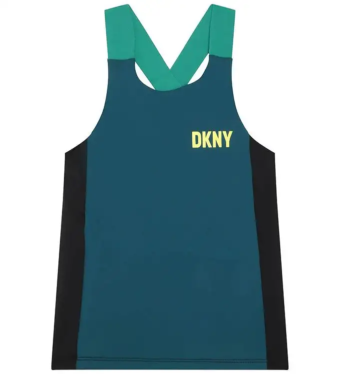 DKNY Träningstopp - Petroleumsblå Blå/Svart