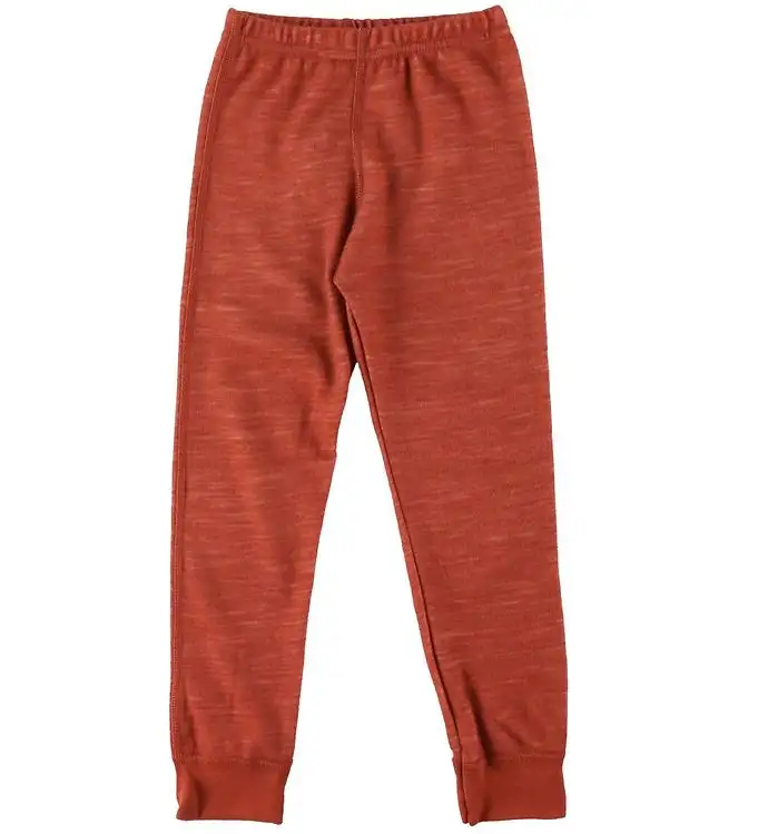 Joha Leggings - Ull/Bambu - Röd
