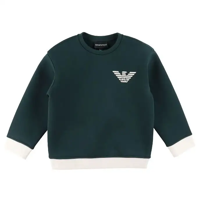 Emporio Armani Tröja - Green Gables m. Vit