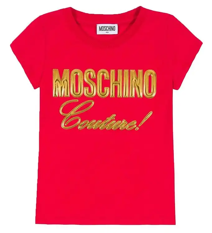 Moschino T-shirt - Röd m. Guld