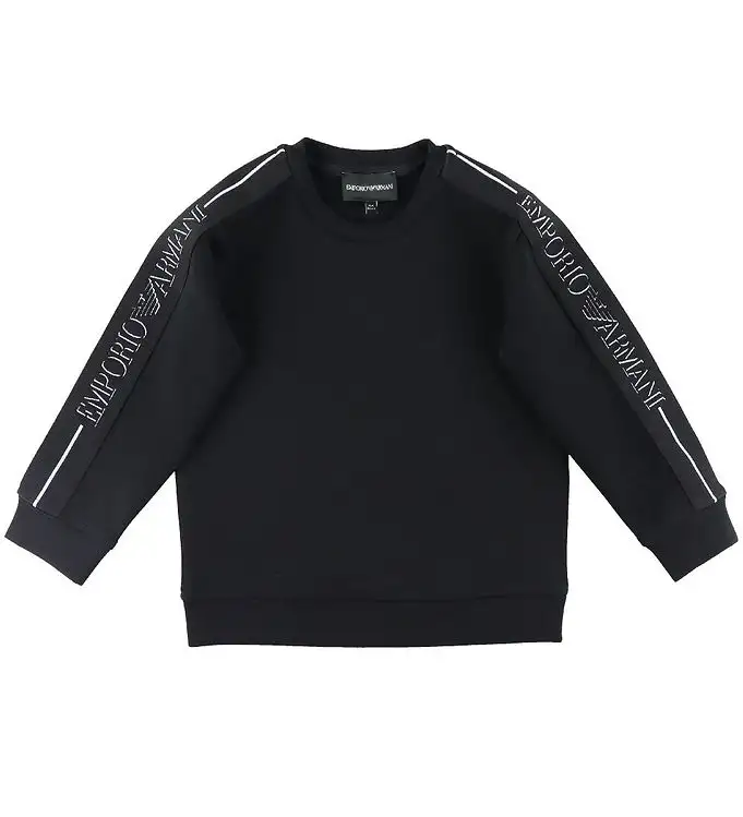 Emporio Armani Tröja - Svart m. Logorand