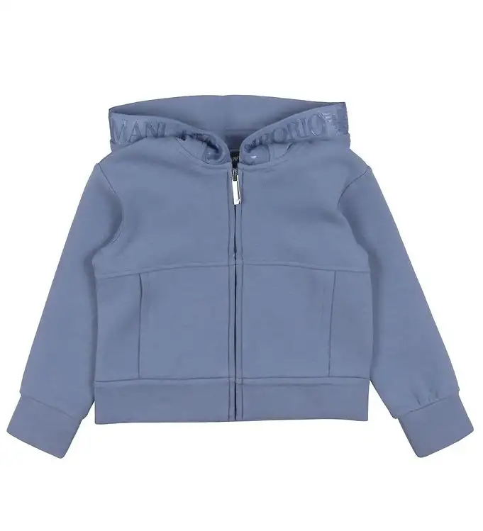 Emporio Armani Cardigan - Dammblå m. Logorand