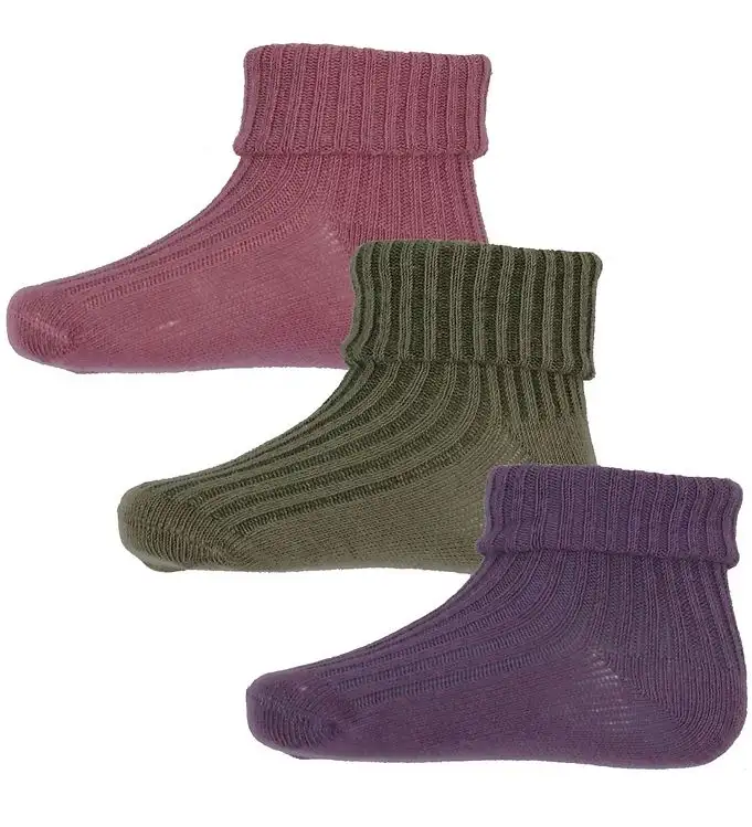 Minymo Strumpor - 3-pack - Orchid Haze