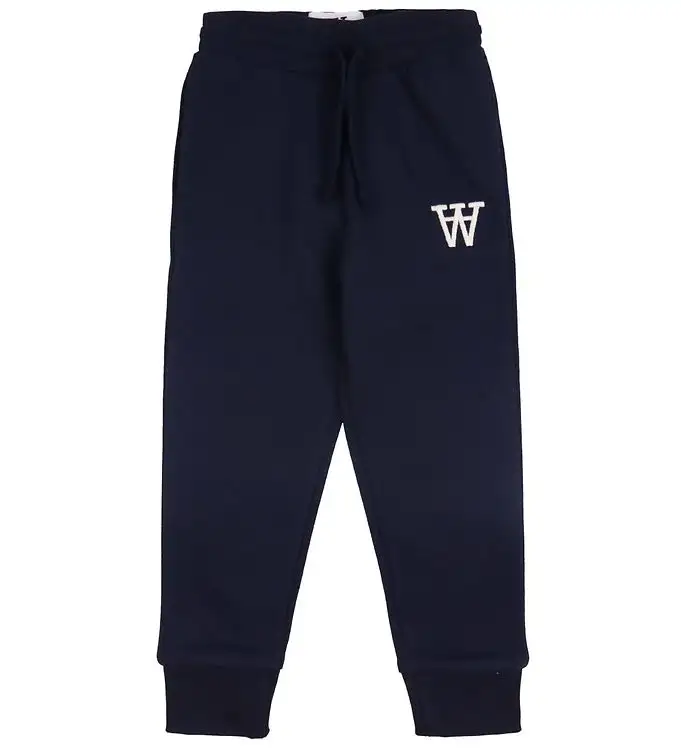 Wood Wood Sweatpants - Ran AA - Marinblå