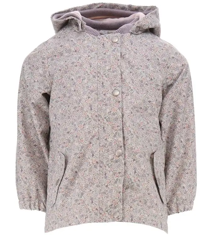 Wheat Sommarjacka m. Fleece - Gry - Höghusblommor
