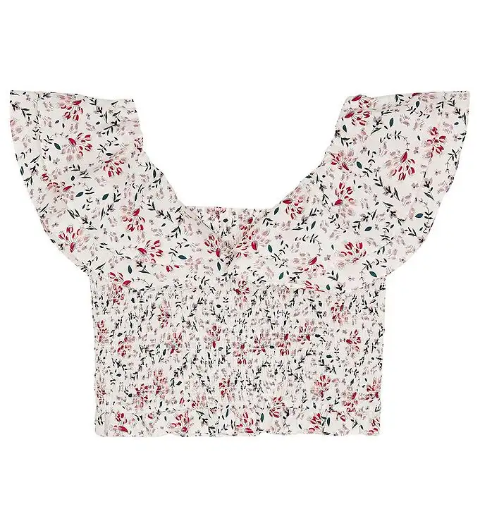 Designers Remix Topp - Sandrine - White Flower Print