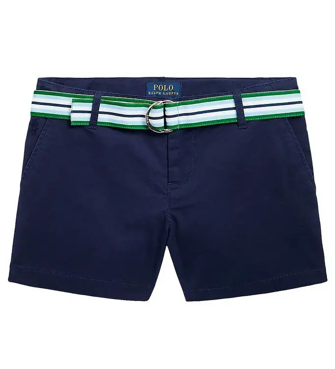 Polo Ralph Lauren Shorts - Titta Hill - Marinblå m. Bälte