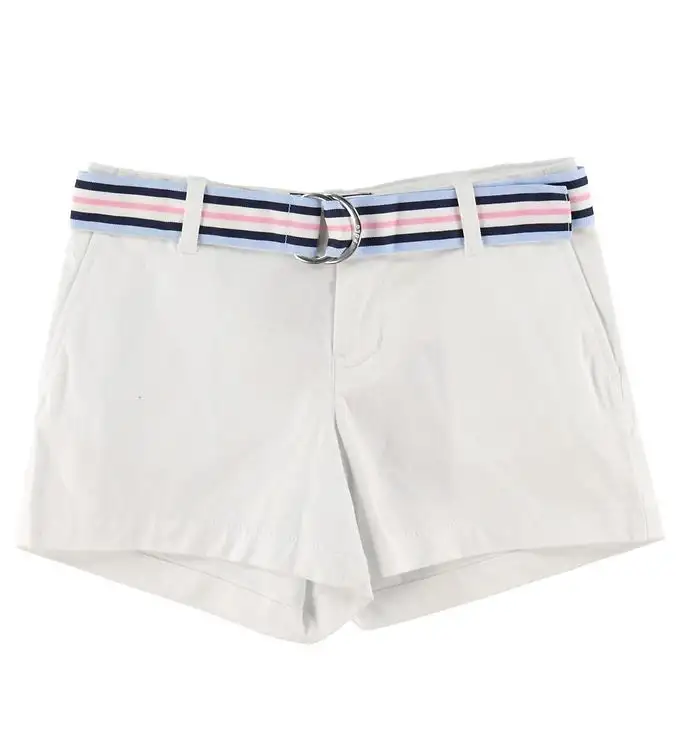 Polo Ralph Lauren Shorts - Titta Hill - Vit m. Bälte