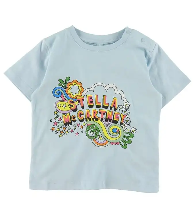 Stella McCartney Kids T-shirt - Blå m. Tryck