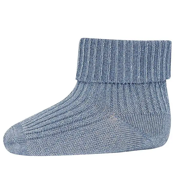 MP Strumpor - Bambu - Ida - Stone Blue m. Glitter