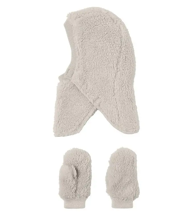 Name It Set - Balaklava/Vantar - Dubbel - NmfMarla Teddy - Månen