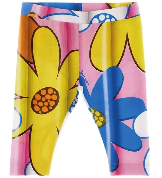 Moschino Leggings - Rosa/Gul/Blå