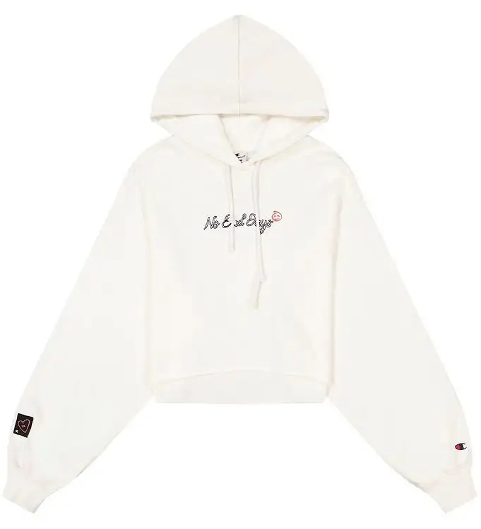 Champion Fashion Hoodie - Crop - Vit