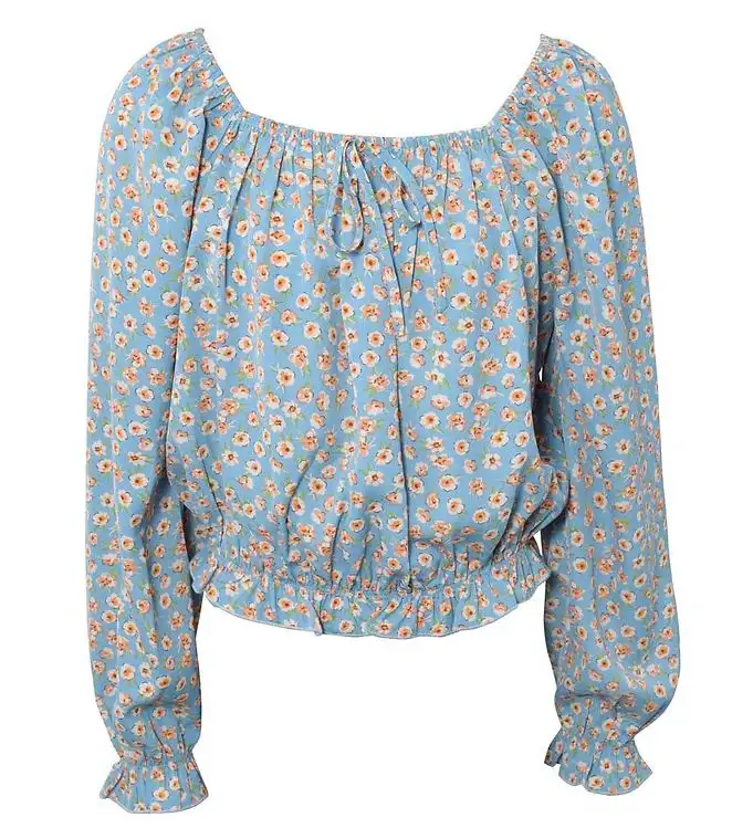 Hound Tröja - Flower - Sky Blue