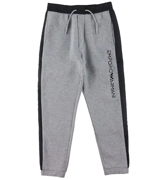 Emporio Armani Byxor - Gråmelerad/Marinblå