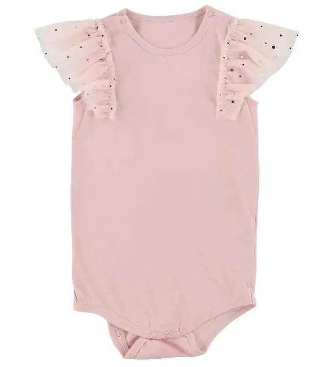 Stella McCartney Kids Body k/ä - Rosa m. Silverprickar/Tyll