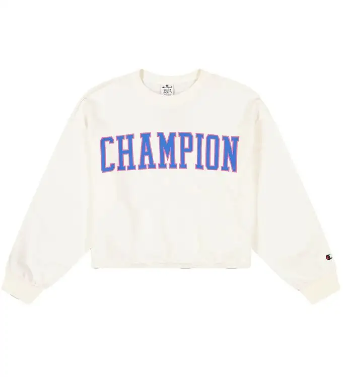 Champion Fashion Sweatshirt - Beskuren - Vit