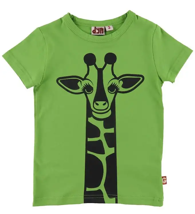 DYR T-shirt - DYRGrowl - Olive m. Giraff