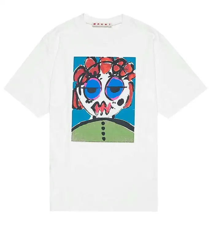 Marni T-shirt - Vit m. Tryck