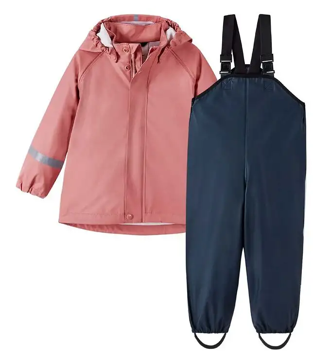 Reima Regnkläder m. Hängslen - Tihku - PU - Rose Blush