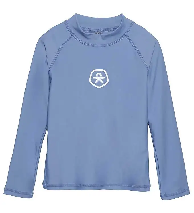 Color Kids Badtröja - UV40+ - Kronan Blue