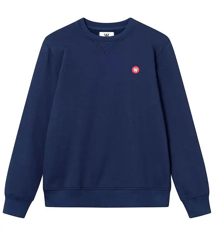 Wood Wood Sweatshirt - Tye - Marinblå