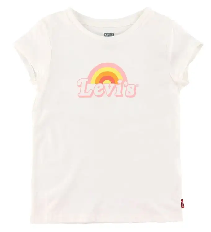 Levis Kids T-shirt - Rainbow Grafik - Vit