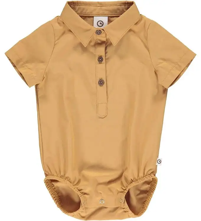 Müsli Skjortbody k/ä - Poplin - Kanel