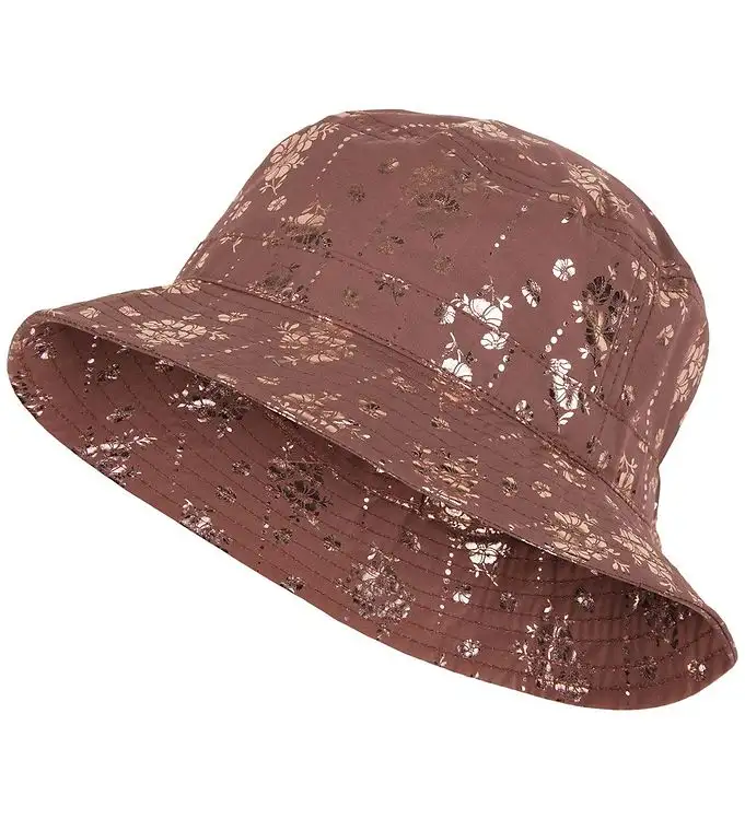 Mikk-Line Bucket Hat - Röda m. Blommor