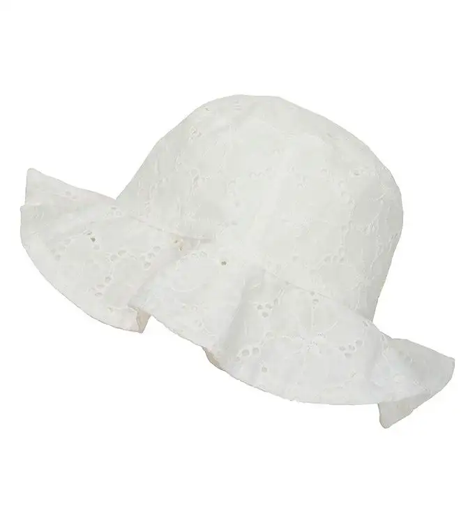 En Fant Bucket Hat - Cloud m. Hålmönster