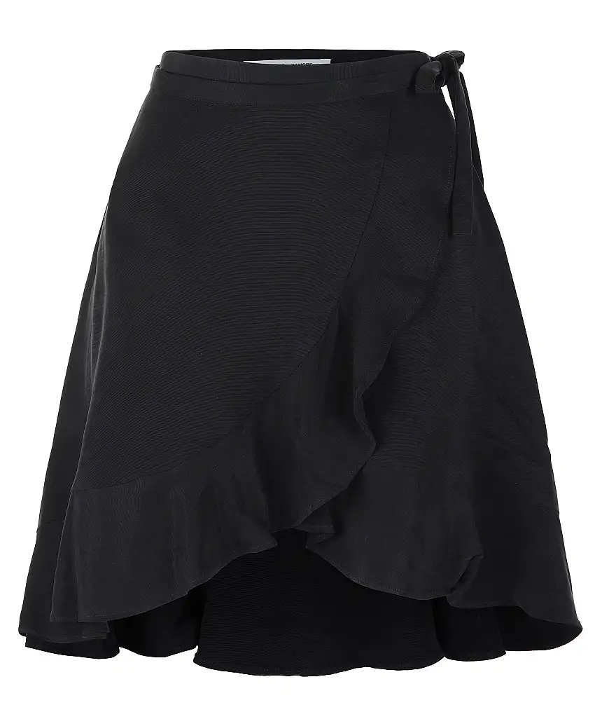 Samsoe Samsoe Limon short wrap skirt - Svart