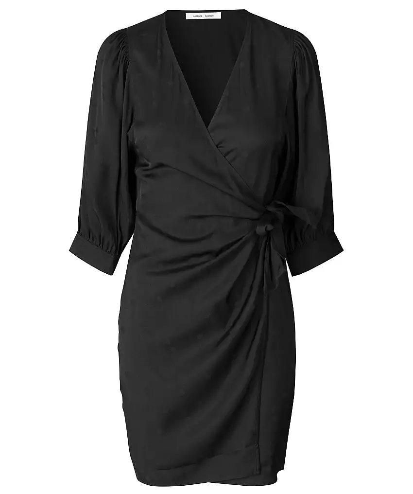 Samsoe Samsoe Celestina wrap dress - Svart
